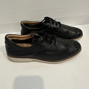 Hush Puppies Womens Danae Shoes Size 8 Black Zero G Leather Brogues Lace Up - Picture 1 of 8