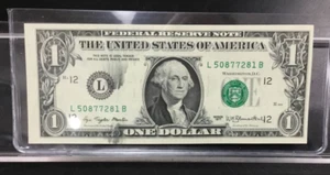 1977 $1 MISALIGNED 3rd PRINT ERROR SHIFTED 3rd PRINT GREEN SEAL & INK SMEAR OBV! - Picture 1 of 7