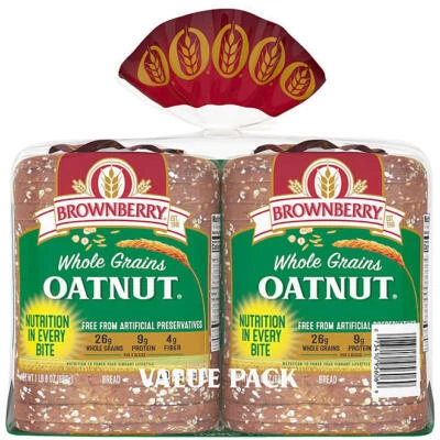 Brownberry Whole Grains Oatnut Bread 24 oz., 2 pk.