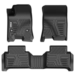 Floor Mats TPE Liners For Chevrolet Colorado Crew Cab 2023-2024 All Weather - Picture 1 of 10