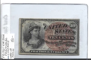 10 CENT FRACTIONAL CURRENCY FR1261 - Picture 1 of 4