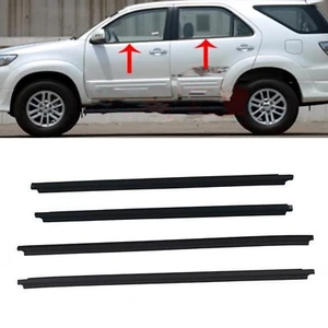 4x Window Outer Weatherstrip Side Door Moulding Trim For Toyota Fortuner 2004-15 - Picture 1 of 7
