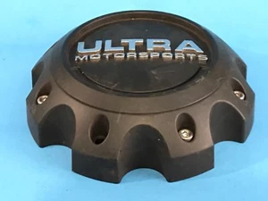ULTRA MOTORSPORTS CUSTOM WHEELS RIMS FLAT BLACK CENTER CAP 89-9779SB S1209-47 - Picture 1 of 7
