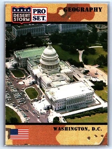 1991 Desert Storm Pro Set - Geography Washington D.C. #64 - Picture 1 of 2