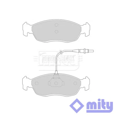 Fits Peugeot 306 1993-2001 106 1994-2003 Brake Pads Set Front Mity 425316 - Image 1 of 4