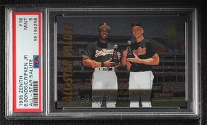 1995 Pinnacle Zenith Edition All-Star Salute Barry Bonds Cal Ripken Jr PSA 9 HOF