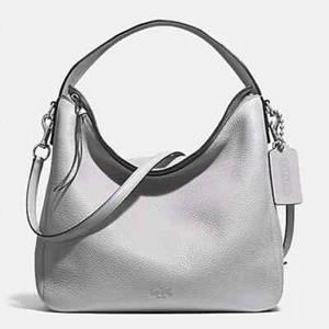 Coach BLEECKER KIESELLEDER SULLIVAN HOBO (COACH F31623) SILBER/SPECKSTEIN - Bild 1 von 14