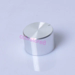 3pcs Aluminum Knob Silver Spline 26x17mm Volume potentiometer Audio Amp Bass New - Picture 1 of 3