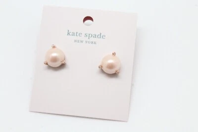 Kate Spade New York Rise and Shine Pearl Studs (Rose Gold/Blush) - Image 1 of 4