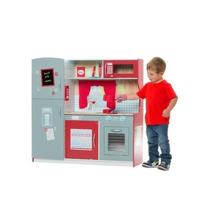 Kids Child Large Role Play & Pretend Wooden Wood Complete Kitchen Set Oven Sink - Picture 1 of 2