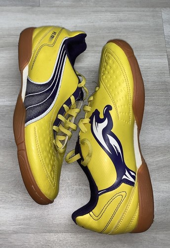 Scarpe da ginnastica PUMA V5.11 IT indoor da donna taglia US 7 giallo viola stringate