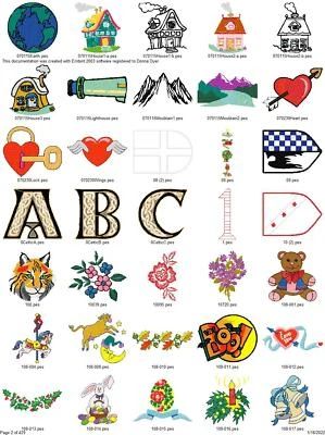 15,000 DIFFERENT UNSORTED MIXED Embroidery Machine Design PES ON USB DRIVE