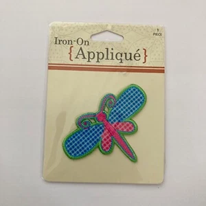Horizon American Dragonfly Embroidered Sew Iron On Applique Patch - Picture 1 of 3