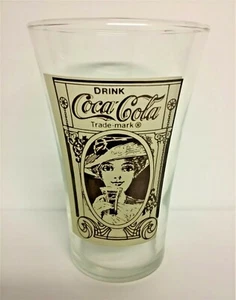 Coca Cola Archives Turn of the Century 16oz Re-creation of Original Flair Glass - Picture 1 of 7