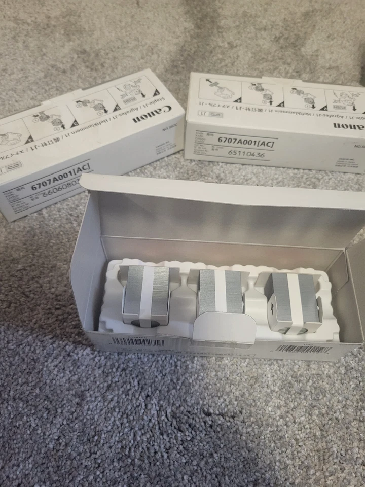 Canon STAPLE-J1 6707A001[AC] 1 Box of 3 cartridge for Finisher IR2200, 2800 3300 - Image 1 of 1