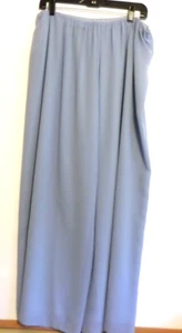Alex Evenings Wide-Leg DRESSY Chiffon Pants ICE BLUE size 1X -WORN ONCE-EUC! - Picture 1 of 5