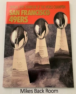 1989 SAN FRANCISCO 49ers YEARBOOK World Champions NEW Old Stock NEVER OPENED - Picture 1 of 4