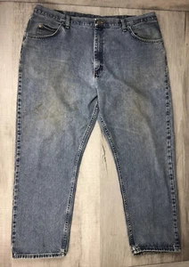 Wrangler Relaxed Fit Jeans Light Blue Denim 100% Cotton Pants Mens Size 42x30 - Picture 1 of 12