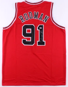 Dennis Rodman Custom Chicago Jersey - Beckett Authenticated - Picture 1 of 3