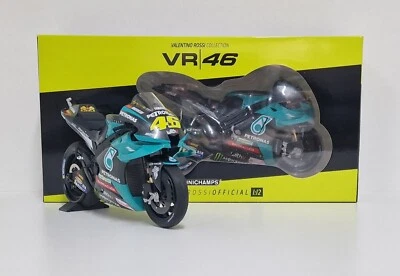 MINICHAMPS SCALA 1:12 VALENTINO ROSSI MODELLINO MOTO GP YAMAHA M1 PETRONAS 2021 - Immagine 1 di 4