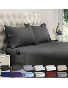 Set 4 pezzi lenzuola King - fino a 15 pollici - 2500 Supreme Collection - Superior Soft - Foto 1 di 6