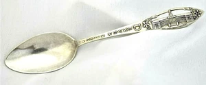 Denver Colorado Sterlingsilber Souvenir Löffel ausgeschnittener Griff 5 5/8" 18,4 Gramm - Bild 1 von 4
