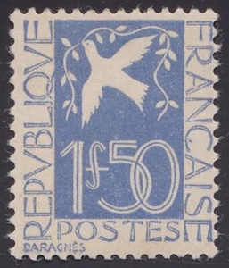 1934 Frankreich Nr. 294 * (fast unsichtbare Spur) Friedenstaube sehr guter Zustand Bewertung: 60 € MLH - Bild 1 von 2