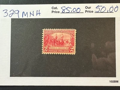 Scott # 329 MNH  2024 Scott Catalogue Value $ 85.00 - Image 1 of 4