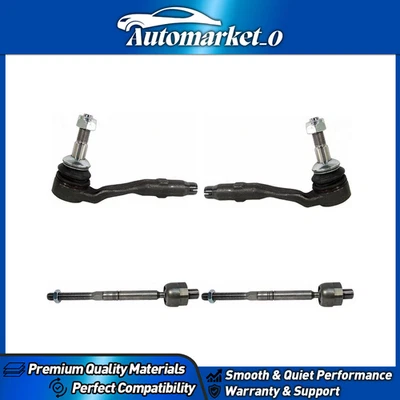 Left Outer Right Outer Inner Steering Tie Rods Ends 4 X Delphi For BMW 2009-2019 - Image 1 of 4