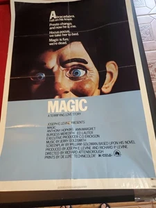 Original!  Vintage! MAGIC (1978) ANTHONY HOPKINS Filmplakat mit einem Blatt - Bild 1 von 6