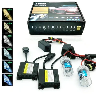 H1 H3 H7 H11 9005 9006 High Low Lamp Xenon HID Conversion Kit Car Headlight 55W - Image 1 of 4