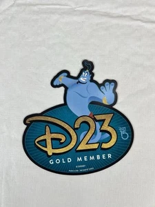 Disney D23 Aladdin Genie of the Lamp Gold Member Magnet Limited Edition HTF Rare - Picture 1 of 4