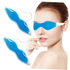 Cooling Eye Mask, Reusable Cold Eye Mask for Hot Cold Treatment for Eye Blue - Picture 1 of 8