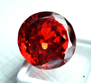 AAA+ 6.75 Ct. Natural Cambodia Red Zircon Oval Cut Gemstone Gift for Women - Picture 1 of 6