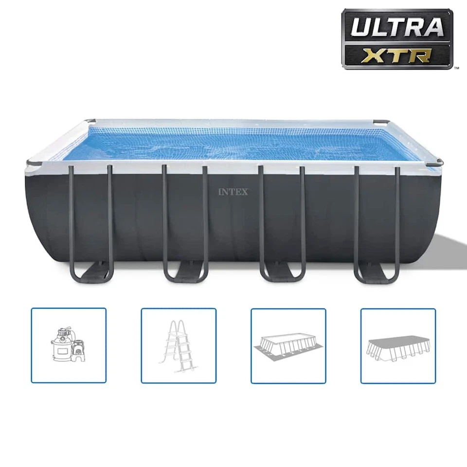 Intex Komplettset Ultra XTR Frame Pool 549x274x132cm Sandfilter Swimmingpool