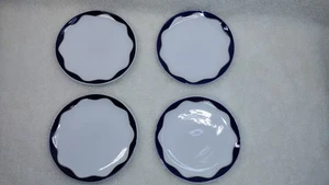 Chanukka Kobaltblau, Weiß & Silber Band 4" Keramik Untersetzer Pottery Barn Neu im Karton - Bild 1 von 9