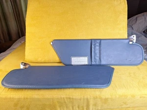 1983-1988 Ford Bronco II Ranger LH & RH Sun Visors Vinyl Blue OEM - Picture 1 of 12