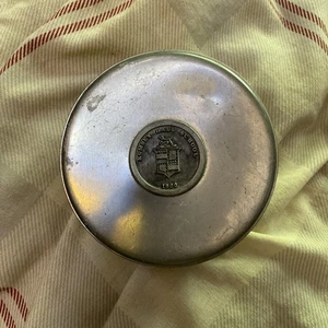 Vintage 1900 Pewter Rumsey Hall School Container - Picture 1 of 4