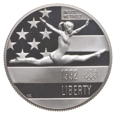 1992-S PROOF Olympic Gymnastics Commemorative Half Dollar *0087 - Image 1 of 3