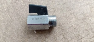 Mini Kugelhahn 1/2 BSPP Buchse auf Stecker Luftkompressor Inline Pneumatik - Bild 1 von 1