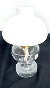 Holmegaard Oil Lamp Mini Victoria Glass Danish Michael Bang Unused 10.5" - Picture 1 of 10