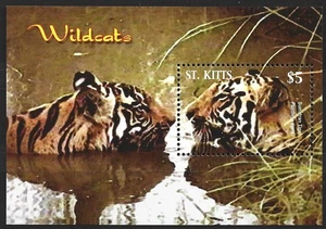 St. Kitts - Raubkatzen Block 68 postfrisch 2005 Mi. 842 - Picture 1 of 1