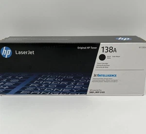 NUOVO!! Cartuccia toner inchiostro LaserJet nero originale HP 138A - originale W1380A - Foto 1 di 1