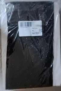PANTIHOSE - GERBE? NERO (Black) with SILVER Lurex Lights Glitter - Size 4 LARGE - Picture 1 of 3