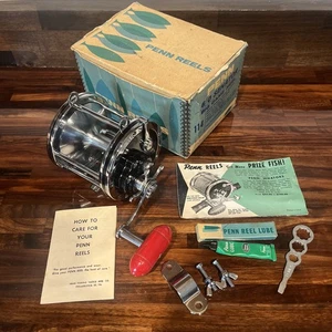 Penn Senator 114 - 6/0 Big Game Fischrolle ~ Made in USA ~ Vintage mit Anleitung - Bild 1 von 7