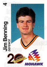 1989-90 Vancouver Canucks Mohawk #2 Jim Benning