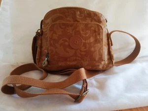Kipling Mini-Umhängeasche "Wiske" Cognac gemustert, gebraucht! - Bild 1 von 4