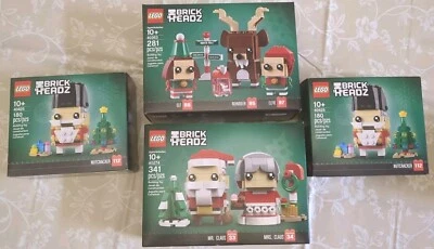 Lego Brickheadz Lote Navidad: Claus 40274, Elves 40353 2 Cascanueces 40425 NISB Foto 1 de 4