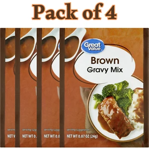 Brown Gravy Mix, 0.87 oz (24g) Packet, Rich Savory Flavor, pack of 4 - Picture 1 of 7