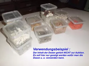 50 Stck Sortierboxen / Aufbewahrungsdosen mit Deckel 88 x 88 x 68 mm { 360 ml } - Bild 1 von 3